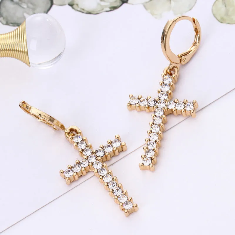 Simple And Stylish Cross Earrings