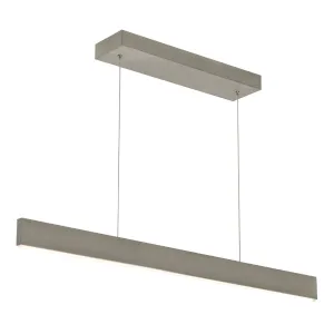 Stealth 36 in. LED Pendant Light Selectable CCT 120V Satin Nickel Finish