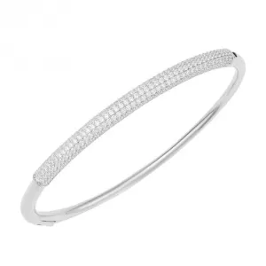 Sterling Silver Platinum Bracelet B5447C