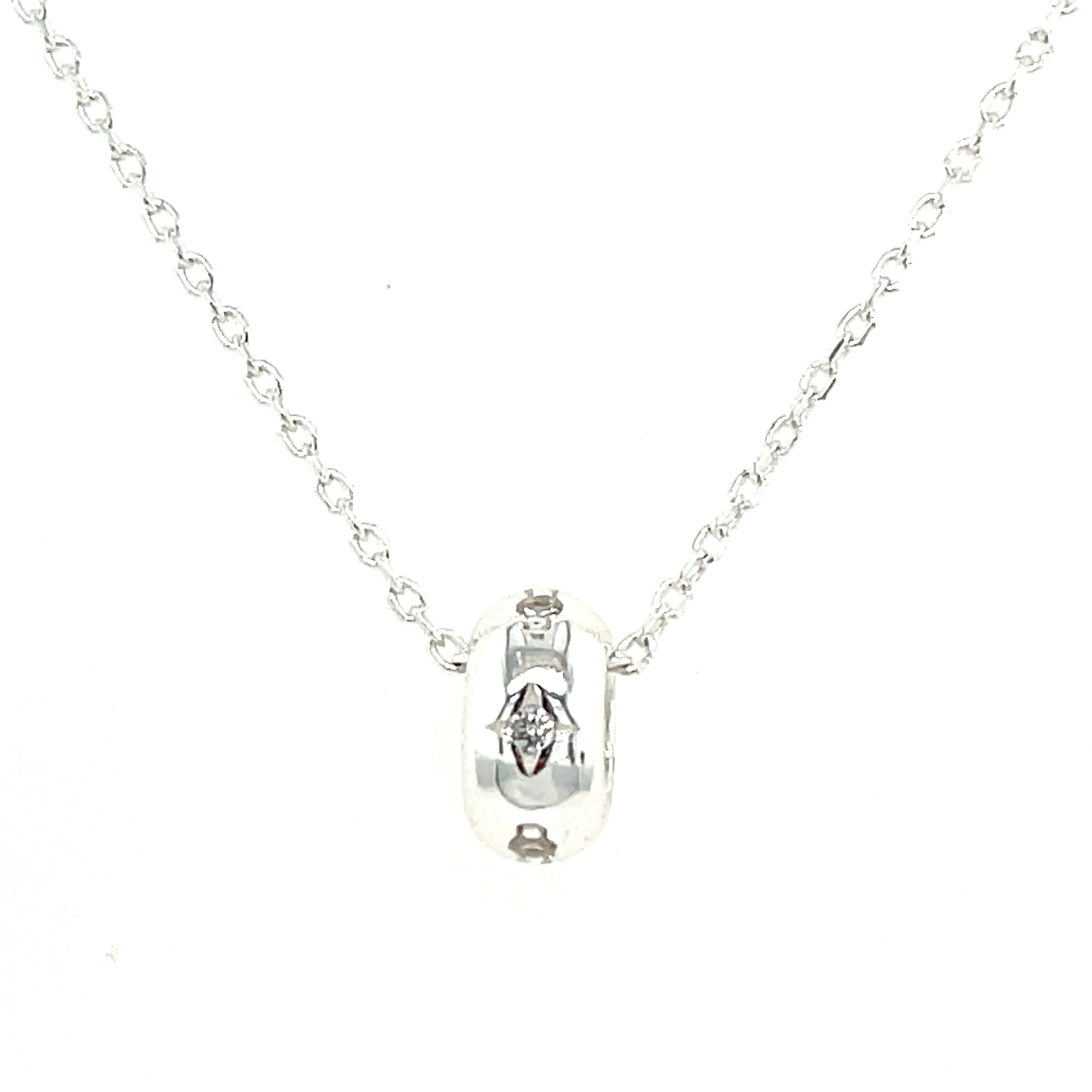 Sterling Silver Starry Cz Pendant