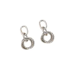 Stylish French Minimalist Metal Earrings for Women