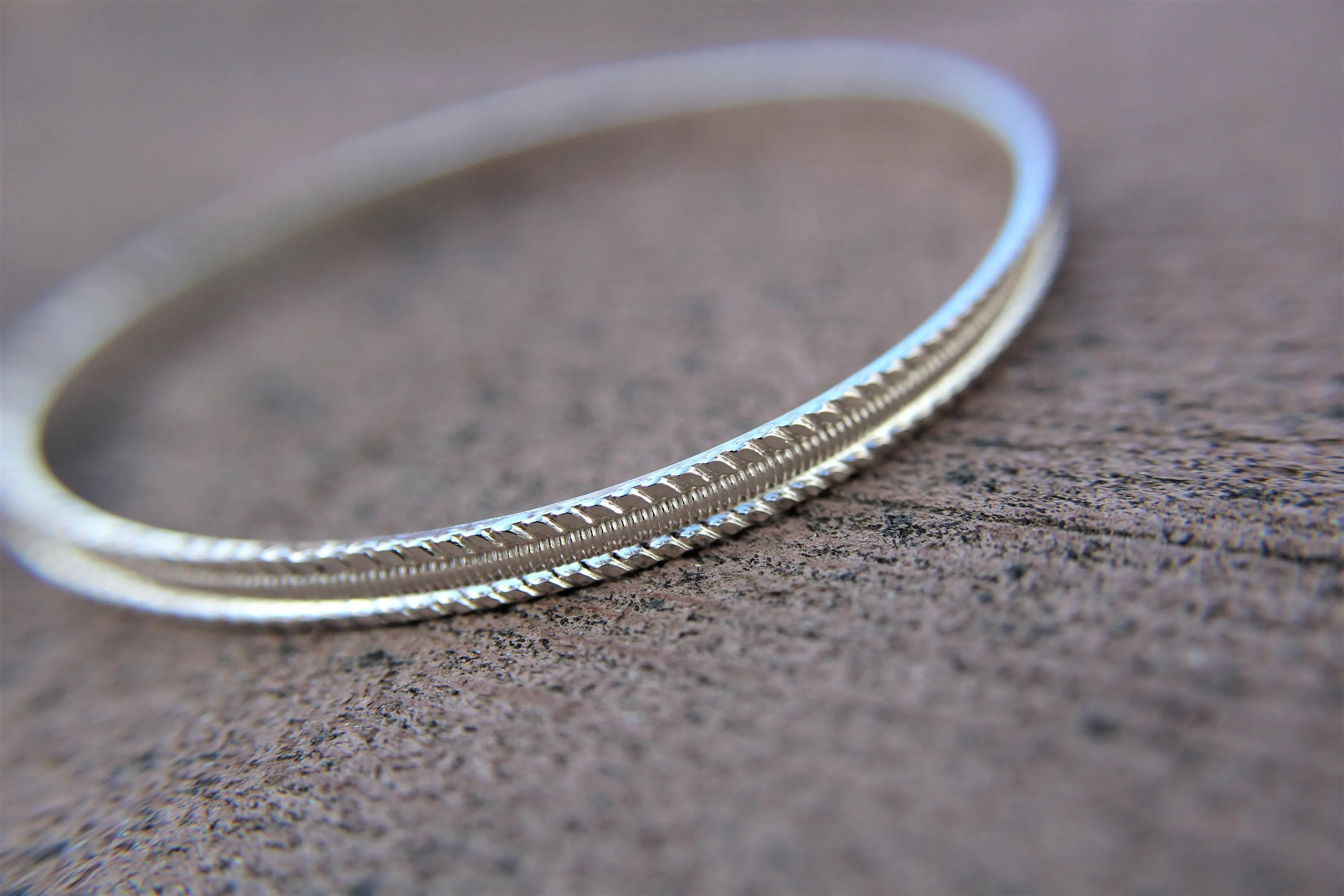 Textured Silver Bangle, Simple Bangle Bracelet, Sterling Silver Bangle, Simple Bracelet, Thick Bangle, Stacking Bangle, Gold Bangle, Gift