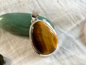 Tiger’s Eye Naevia Pendant - Pear Shape